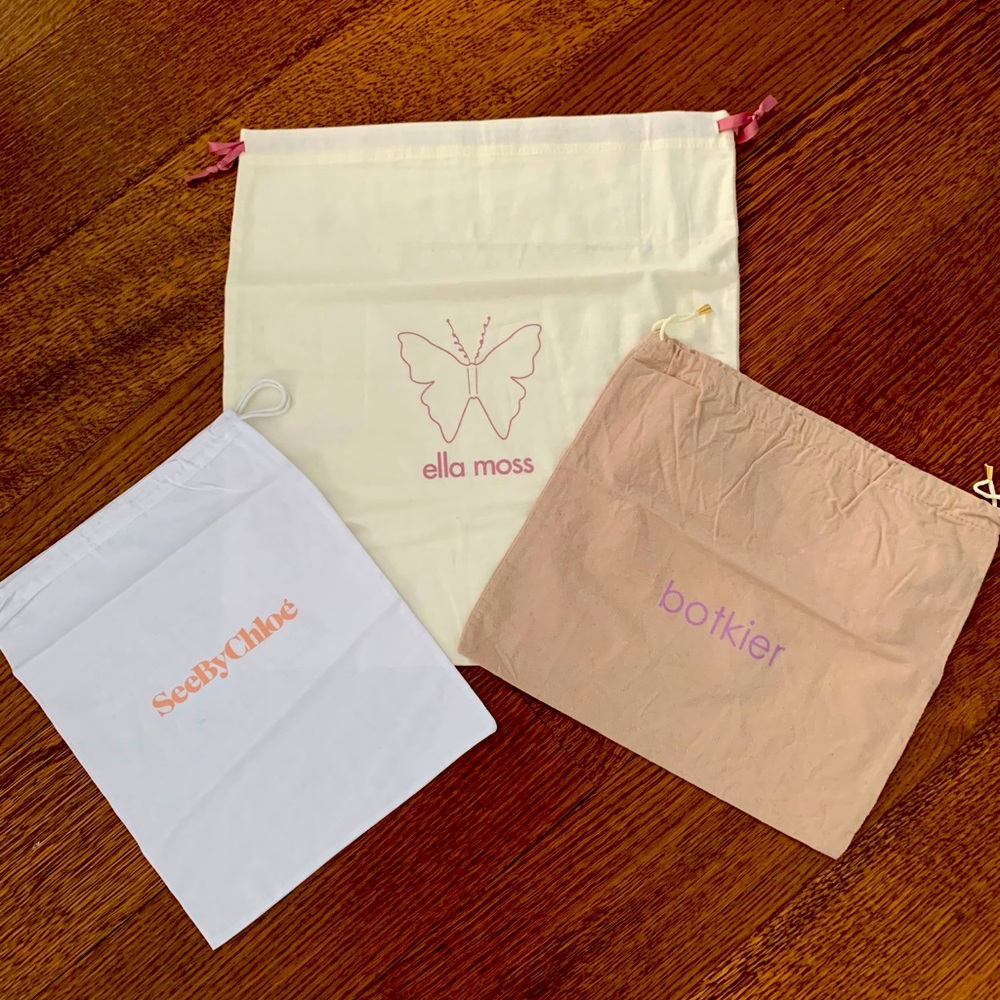 Designer Dust Bags - Ella Moss, Botkier, Chloe